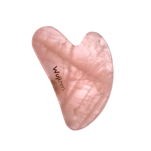 Gua Sha coeur "Quartz Rose"