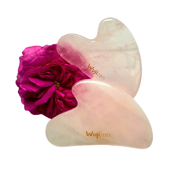 Gua Sha coeur "Quartz Rose" – Image 3